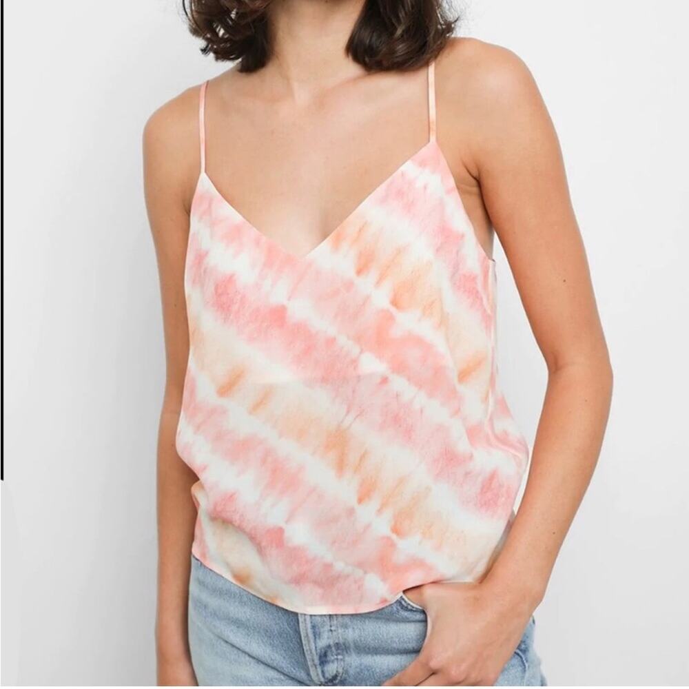 Rails Paola Sunset white orange pink tie dye tank top size XXL NWT summer cami